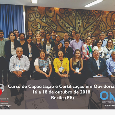 Curso de Capacitação e Certificação em Ouvidoria 2018